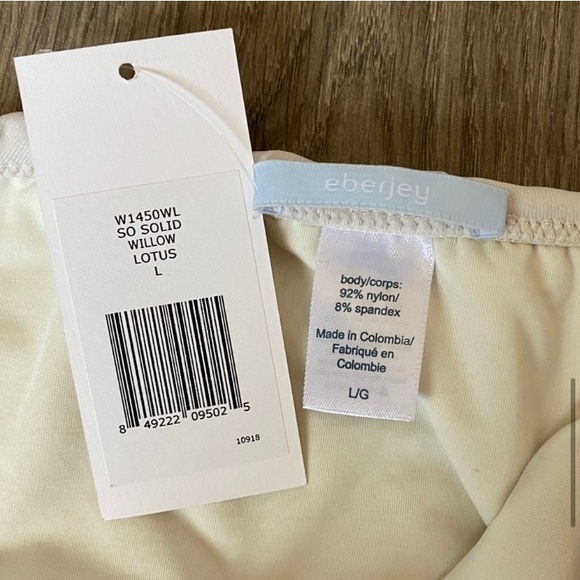 Eberjey So Solid Willow Bikini Bottoms Lotus Size Large - Picture 4 of 4